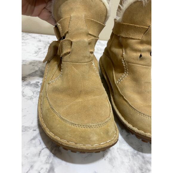 Sorel Tootega Thinsulate Insulation NL1460-261 Tan Suede Faux Boots 6.5 Lining - Picture 13 of 13